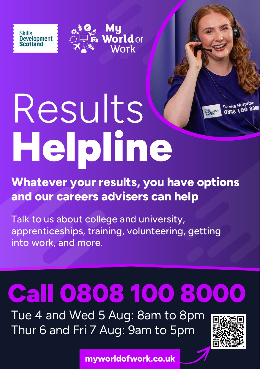 Exam Results Helpline Skills Development Scotland Exam Helpline